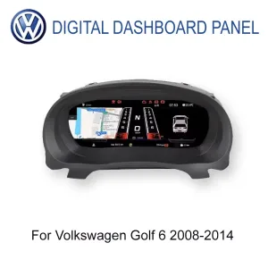 Volkswagen Golf 6 Digital Instrument Cluster 2008-2014 12,3 pollici IPS LCD