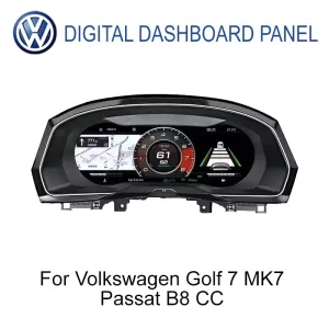 Volkswagen Digital Instrument Cluster per Golf 7 Passat B8 CC 12,3 pollici IPS LCD vista frontale