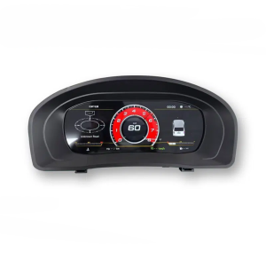 Volkswagen Caddy 2003-2009 Vista principale del quadro strumenti digitale da 9 pollici