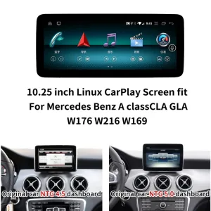 Unità principale Mercedes-Benz NGT4.5 con sistema Android per modelli W169, W204 e W246, anni 2012–2014