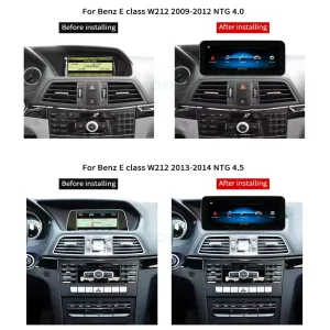 Mercedes E W212 Unità principale Android 2009-2016 | CarPlay DSP