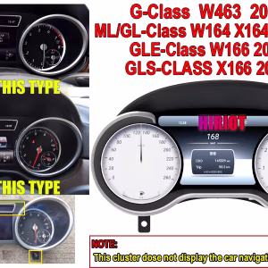 Mercedes ML GL Digital Cluster 2012-2015 | 12,3″ CarPlay, Android Auto