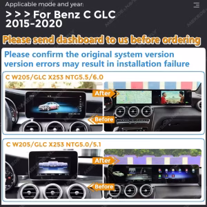Mercedes W176 C117 X156 Android Head Unit for A-Class CLA GLA 2012-2018 5 Mercedes W205 Unità principale Android