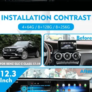 Mercedes W176 C117 X156 Android Head Unit for A-Class CLA GLA 2012-2018 6 Mercedes W205 Unità principale Android
