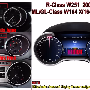 Mercedes ML GL Digital Cluster 2012-2015 | 12,3″ CarPlay, Android Auto