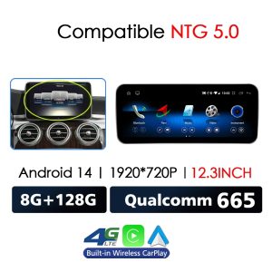 Mercedes Benz Classe C W205 GLC X253 V W446 Auto Navigazione Multimediale