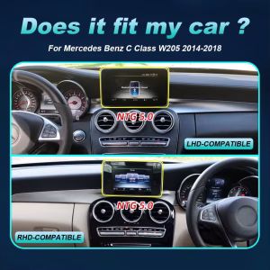 Mercedes W205 GLC Android Screen | C-Class X253 V-Class W447 NTG 5.0 4 Mercedes Benz Classe C W205 GLC X253 V W446 Auto Navigazione Multimediale