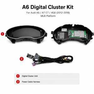 Audi A6 A7 Quadro strumenti LCD C7 12,3 CarPlay: sincronizzazione mappe e dati