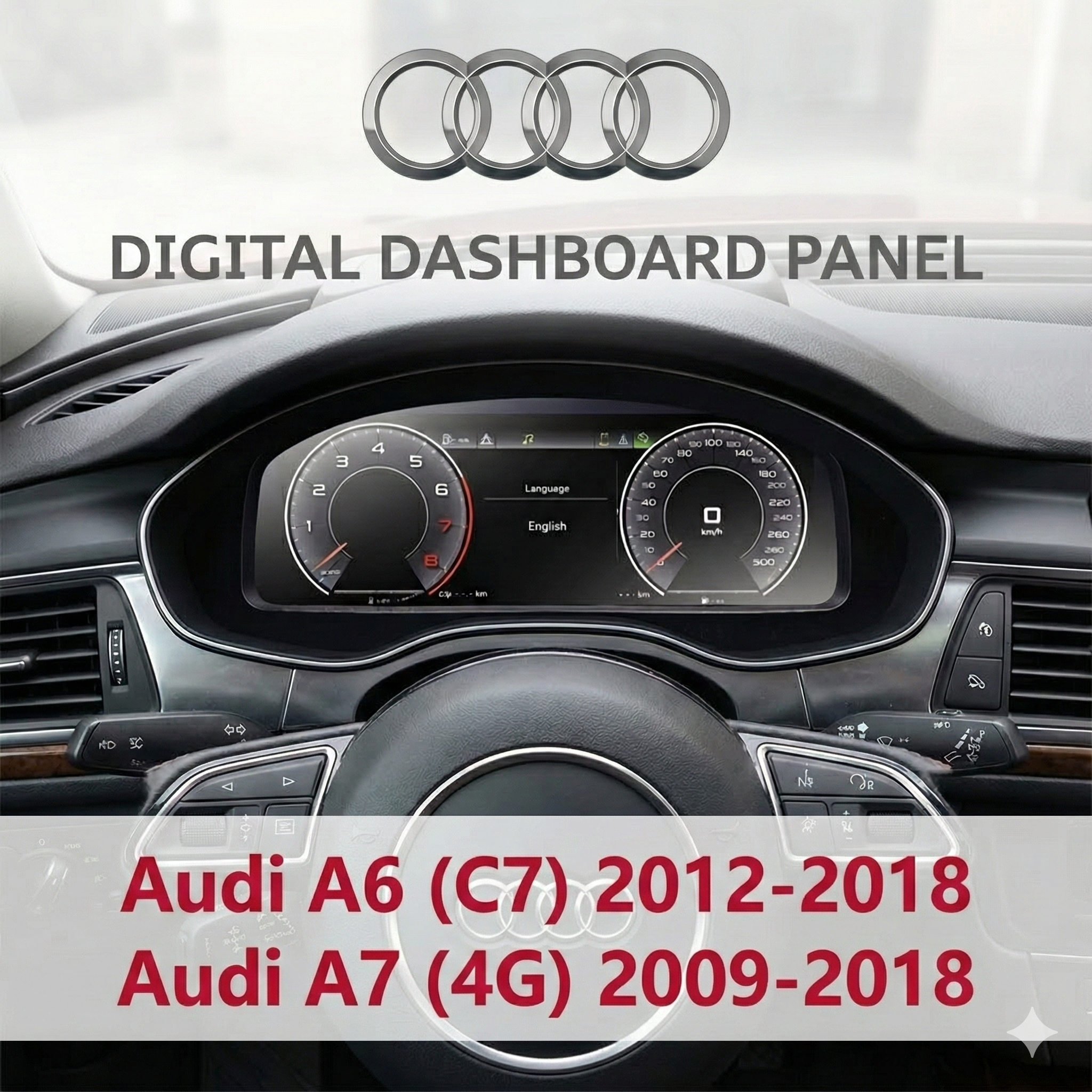 Audi-A6-A7-LCD-Cluster installare Audi A6 A7 Virtual Cockpit