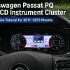 Installazione del quadro strumenti digitale della Passat
