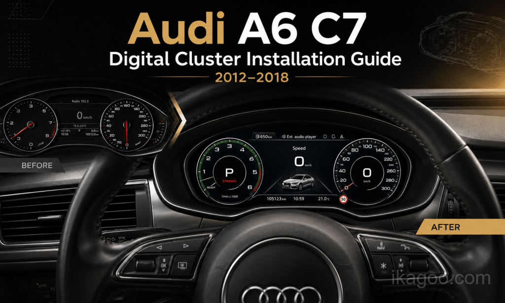 Come installare un quadro strumenti digitale per Audi A6 C7 (2012-2018)