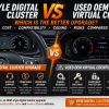 Miglior aggiornamento del quadro strumenti digitale: stile OEM vs Virtual Cockpit OEM usato