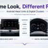 Prezzi delle autoradio Android e dei quadri strumenti digitali: stesso aspetto, grande divario