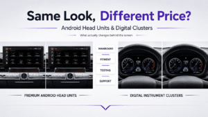Prezzi delle autoradio Android e dei quadri strumenti digitali: stesso aspetto, grande divario