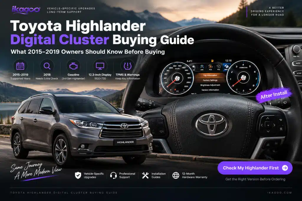 Toyota Highlander Digital Cluster Buying Guide: What 2015–2019 Owners Should Know Before Buying