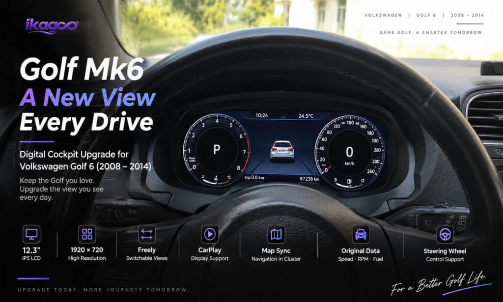 Aggiornamento Quadro Digitale Golf Mk6: CarPlay, Sincronizzazione Mappa e Altro