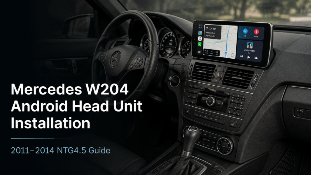 Installazione dell'autoradio Android Mercedes W204: guida NTG4.5 in 14 passi per 2011–2014