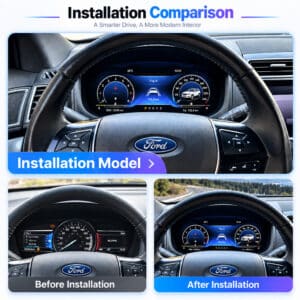 Ford Explorer 2011-2019 quadro strumenti digitale prima e dopo