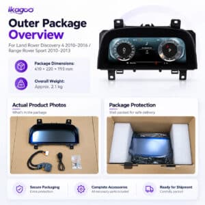 Land Rover Discovery 4 digital instrument cluster packaging