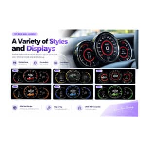 MINI Cooper F55 F56 F57 digital cluster interface styles and driving modes