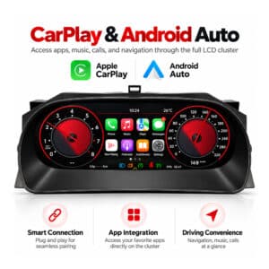 vw caddy digital cluster carplay android auto