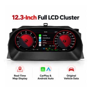 vw caddy digital cluster features overview