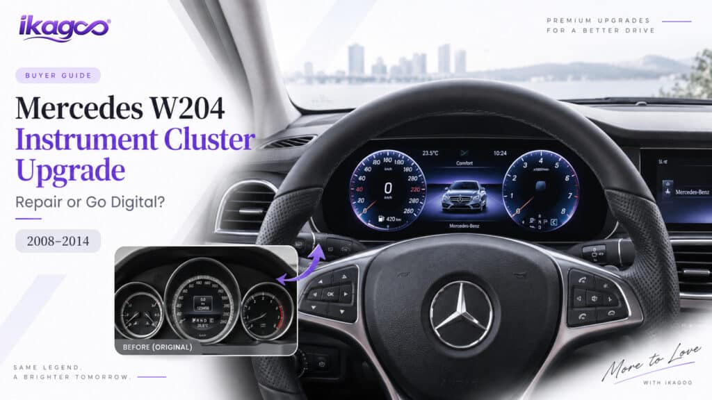 Aggiornamento del quadro strumenti Mercedes W204: riparare o passare al digitale?
