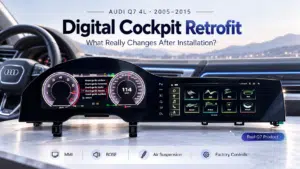 Retrofit del Cockpit Digitale Audi Q7 4L – Dashboard Originale Versus Cockpit Digitale iKAGOO Installato