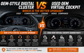 Miglior aggiornamento del quadro strumenti digitale: stile OEM vs Virtual Cockpit OEM usato