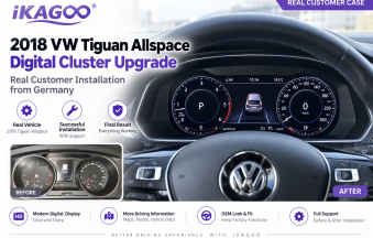 2018 Aggiornamento al quadro digitale VW Tiguan Allspace – Caso reale di installazione da parte di un cliente