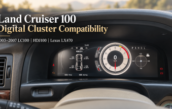 Compatibilità del quadro strumenti digitale Land Cruiser 100: cosa devono confermare i proprietari di LC100, HDJ100 e LX470 prima di acquistare
