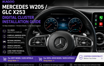 Guida all'installazione del quadro strumenti digitale della Mercedes W205