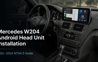 Installazione dell'autoradio Android Mercedes W204: guida NTG4.5 in 14 passi per 2011–2014
