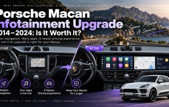 Aggiornamento dell'infotainment Porsche Macan: CarPlay o doppio schermo?